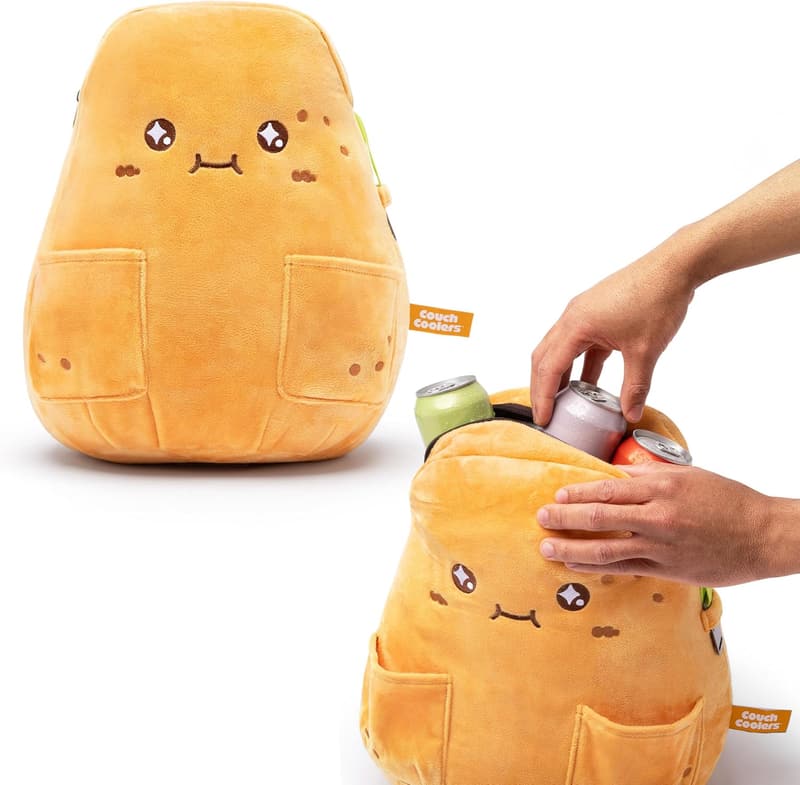 Insulated Potato Plush Cooler Bag for College Dorm Rooms