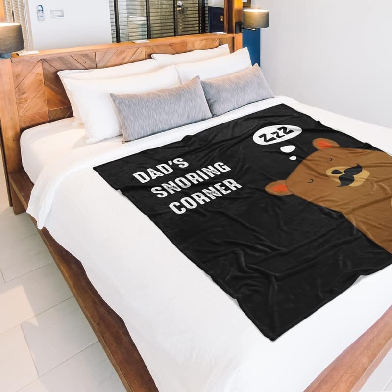 Father's Day Snoring Blanket Gift for Dad, 60