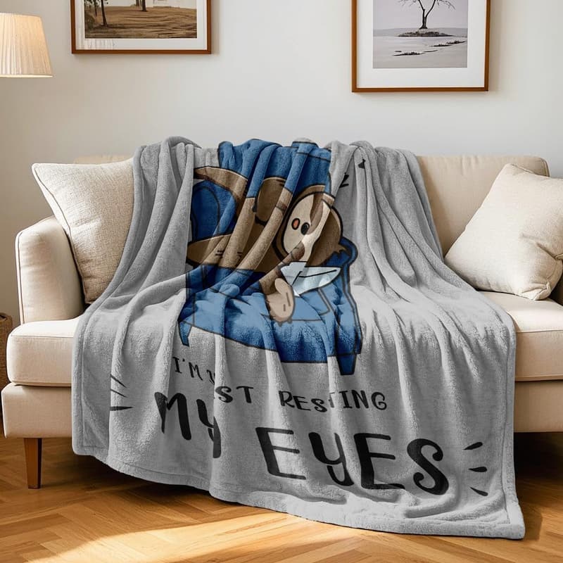 Funny Throw Blanket for Men - Christmas & Father's Day Gift