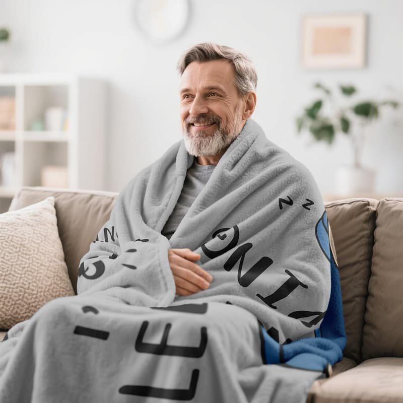 Funny Throw Blanket for Men - Christmas & Father's Day Gift