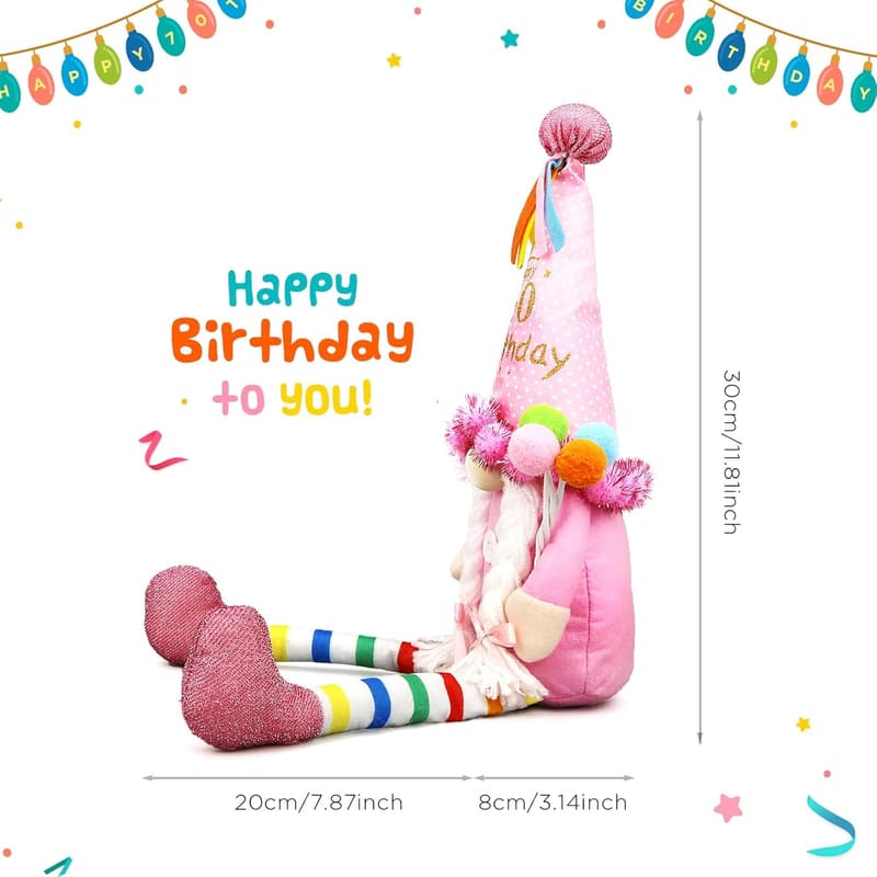 Funny Gnome Birthday Gifts for Women - 70th Birthday Decor