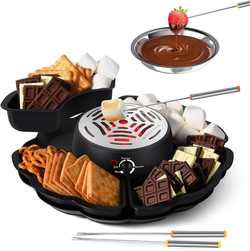 Indoor S'mores Maker & Fondue Set with Temp Control