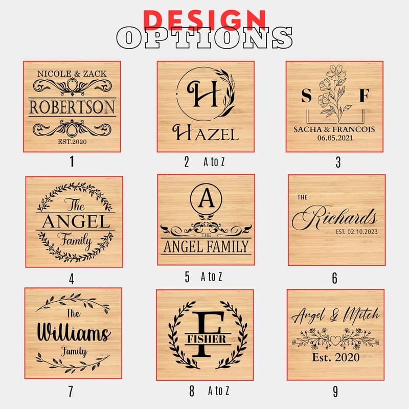 Custom Engraved Charcuterie Board Gift Set for Couples