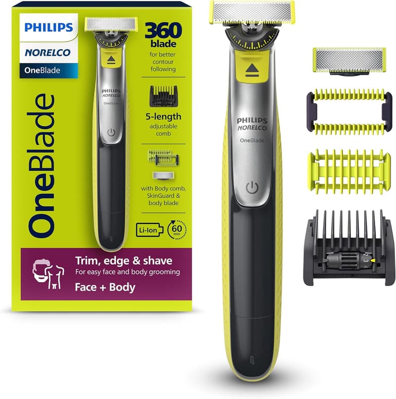 Philips Norelco OneBlade 360 Electric Trimmer & Groomer