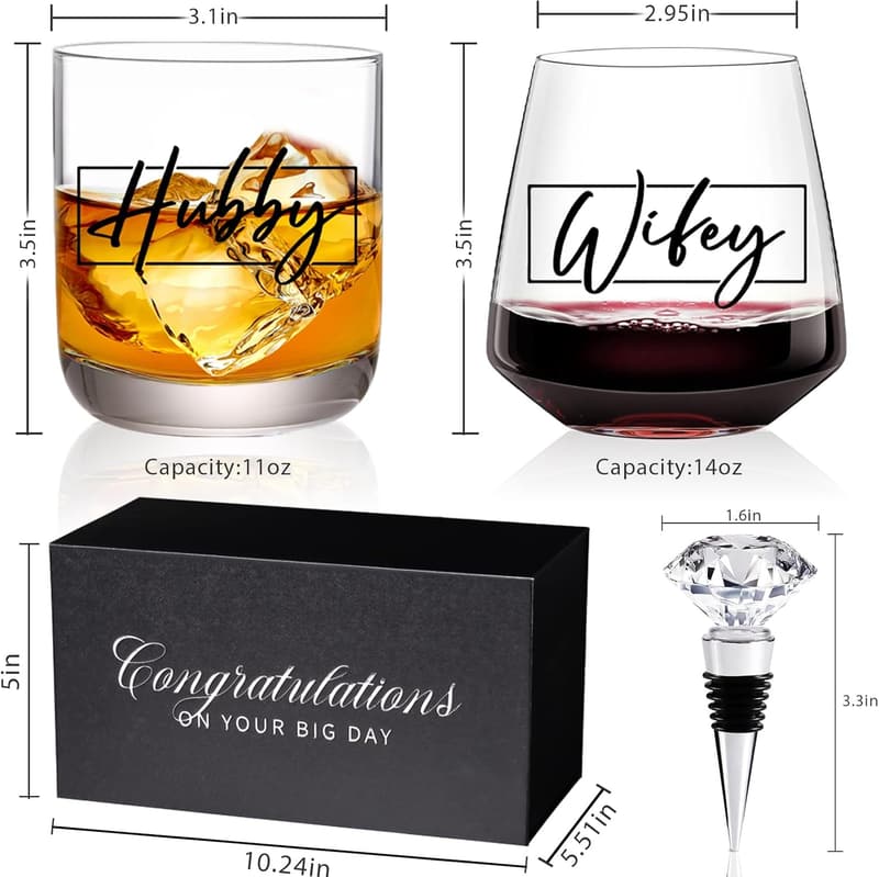 Mr. and Mrs. Gifts for Newlyweds - Cool Couple Keepsakes