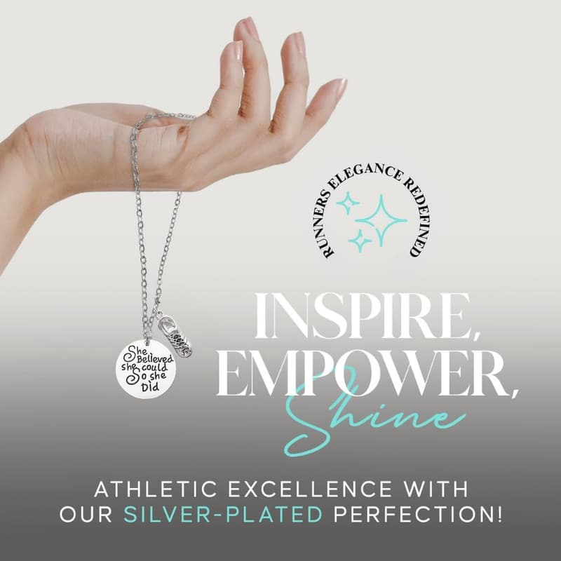 Runner Charm Necklace - Infinity Collection for Running Gifts