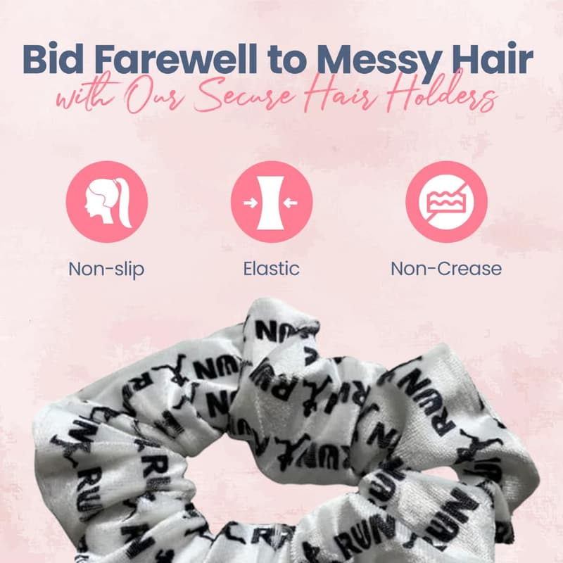 Premium Velvet Runner Scrunchie - No Crease Hair Accessory