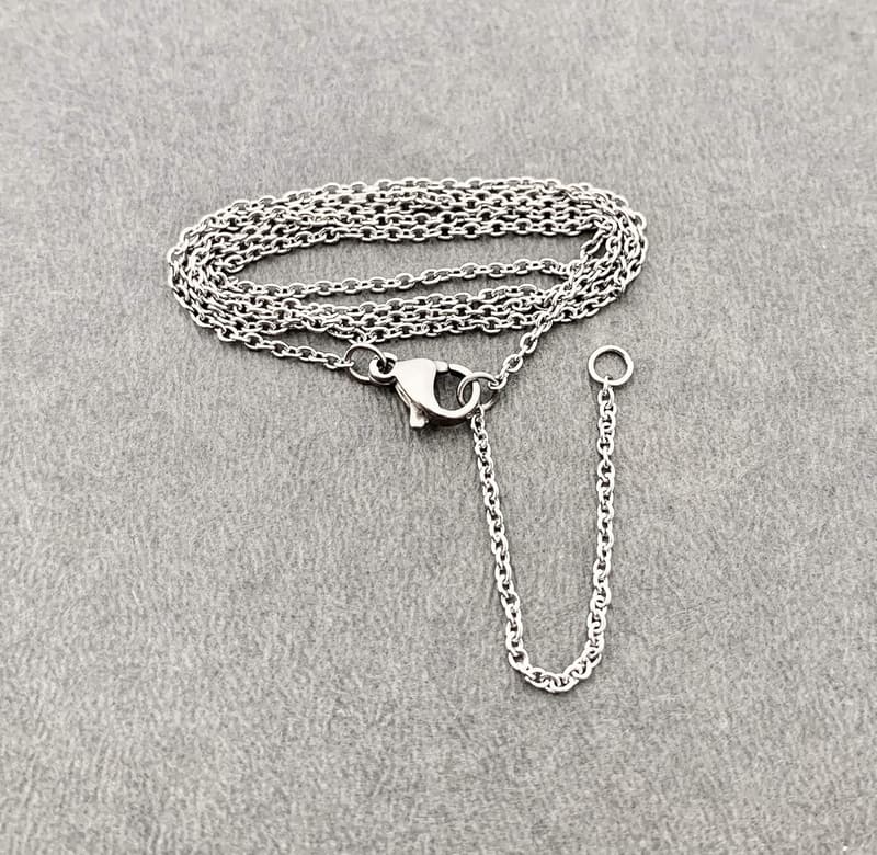 Running Necklace with Pewter Shoe Charm on 18