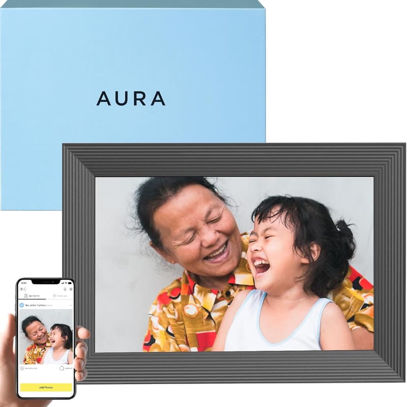 Aura Carver 10.1” WiFi Digital Picture Frame with App