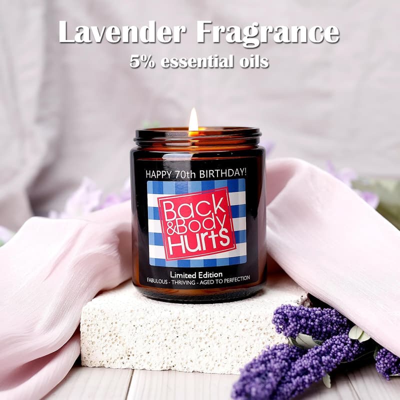 70th Birthday Gift Ideas: Funny Candle for Him & Her