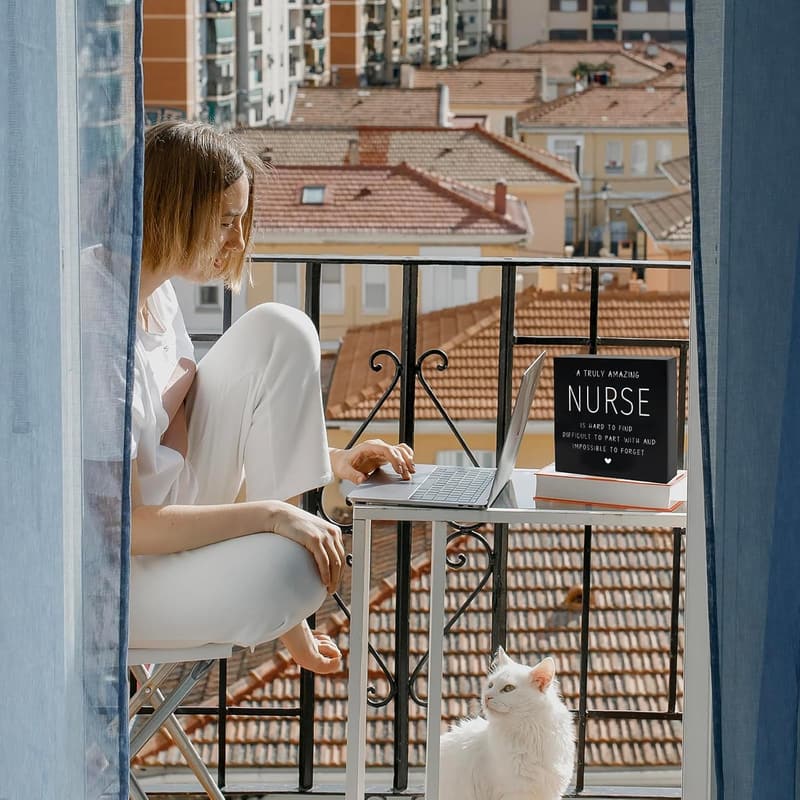 Nurse Appreciation Gift - Wooden Box Sign for Nurses