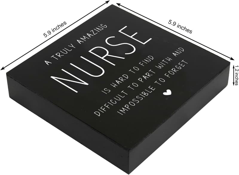 Nurse Appreciation Gift - Wooden Box Sign for Nurses