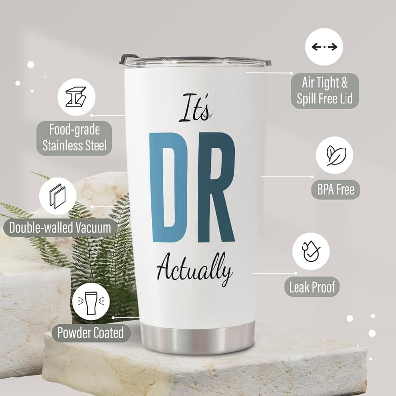 Doctor Graduation Travel Tumbler - 20 Oz Gift