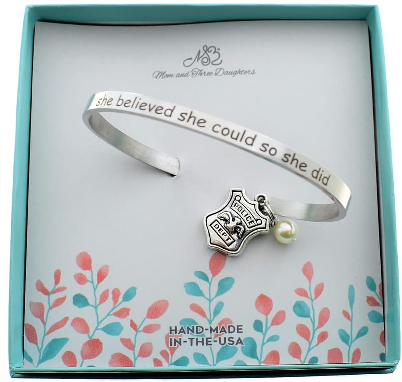 Police Officer Bracelet - Stainless Steel Inspirational Gift