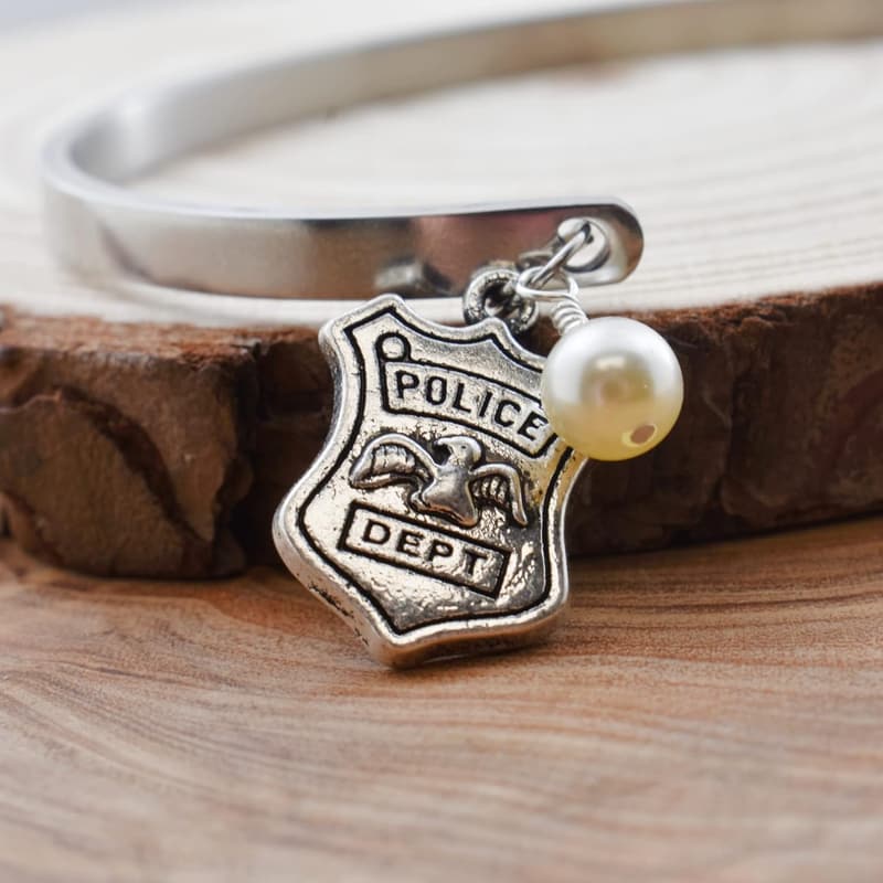 Police Officer Bracelet - Stainless Steel Inspirational Gift