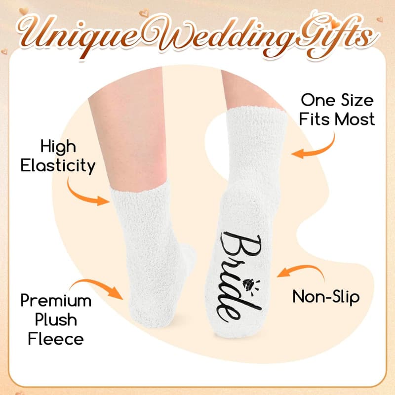 Bride & Groom Socks - Funny Wedding Gifts for Couples