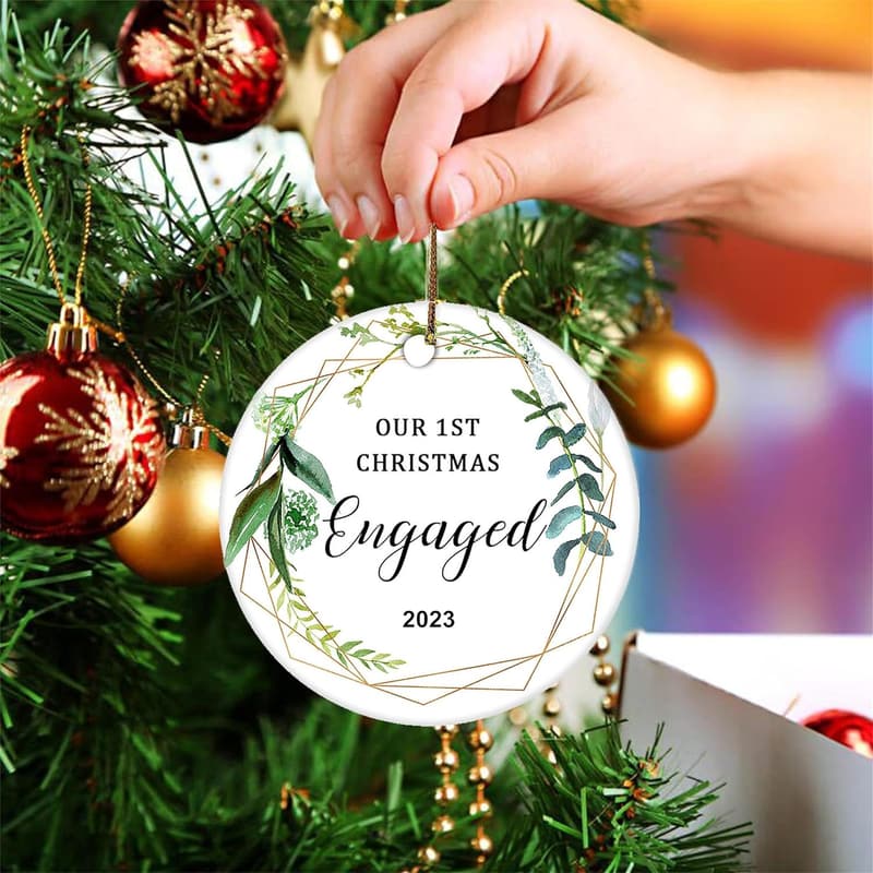 2024 Engaged Ornament for Couples - Mr & Mrs Decoration