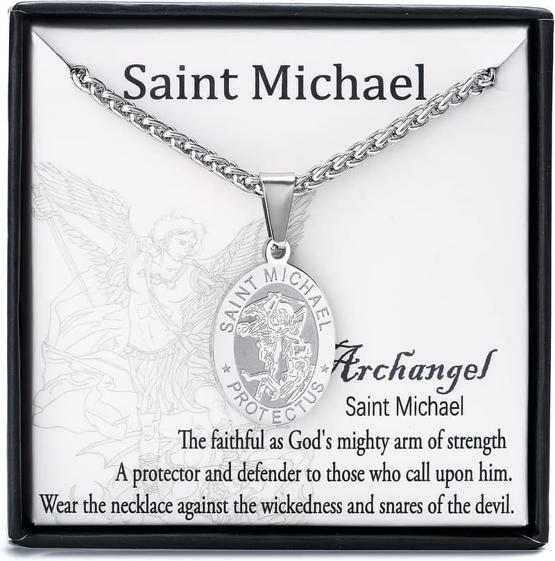 Boys' First Communion Saint Christopher Medal Necklace