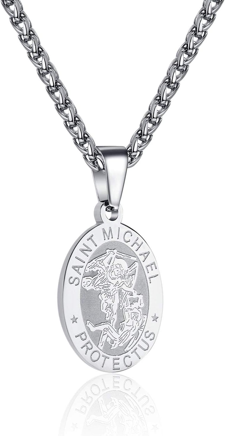 Boys' First Communion Saint Christopher Medal Necklace