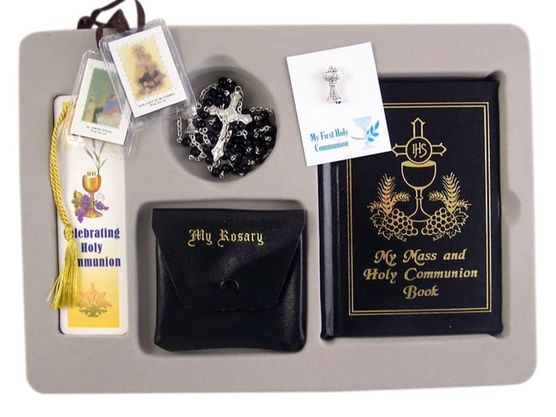 Boys' First Communion Gift Set with Rosary & Prayer Book