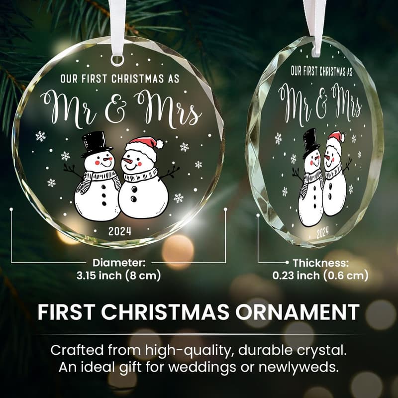 2025 First Christmas Ornament - Unique Newlywed Gift