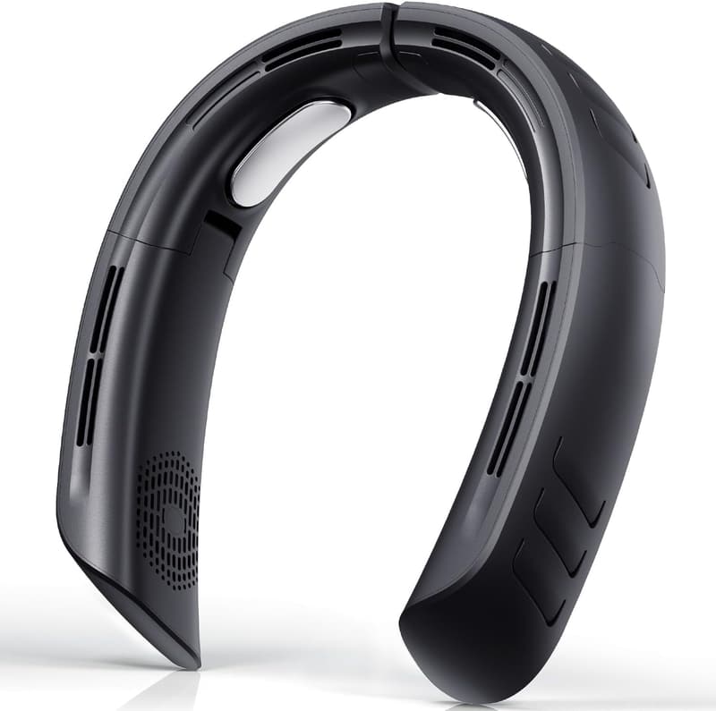 Rechargeable Neck Fan with 18Hrs Battery Life & 360° Airflow