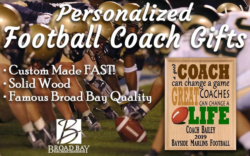 Football Coach Gift Plaque - 