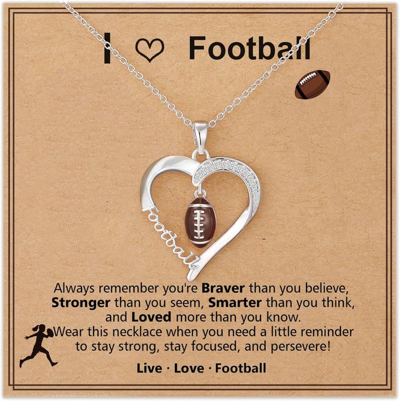Sport Necklace for Teen Girls - Volleyball/Softball/Basketball/Baseball