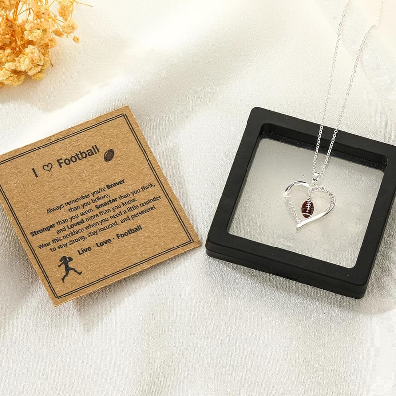 Sport Necklace for Teen Girls - Volleyball/Softball/Basketball/Baseball