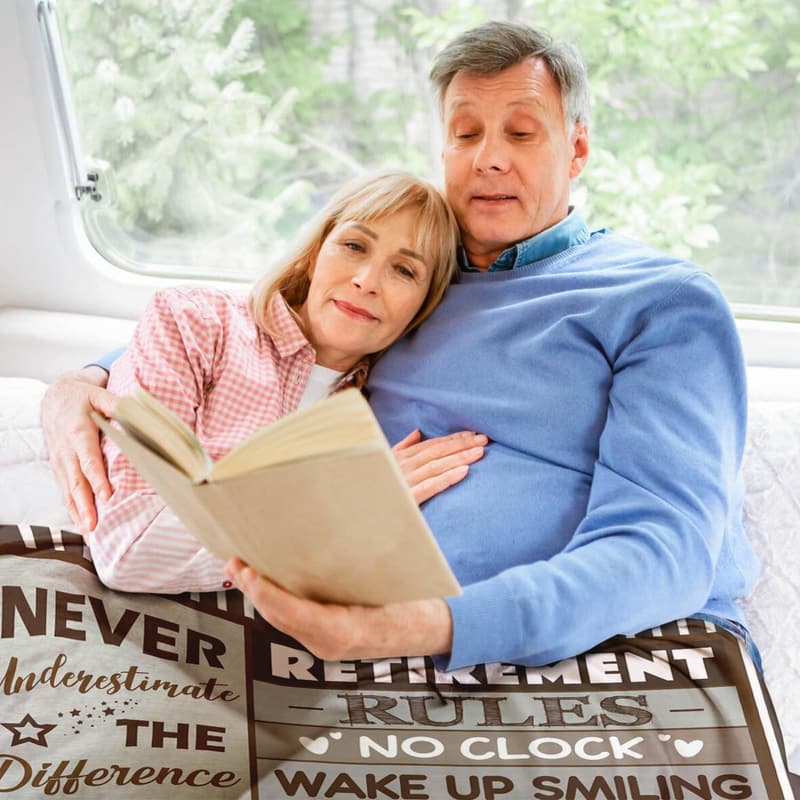 Retirement Blanket for Women and Men, 50
