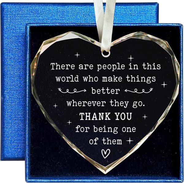 Employee Appreciation Glass Ornament for Women & Men