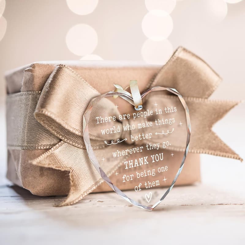 Employee Appreciation Glass Ornament for Women & Men