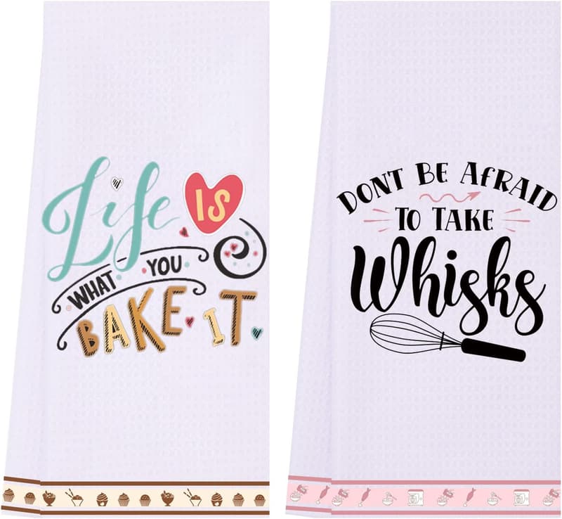 Funny Kitchen Towels for Bakers - Perfect Cooking Gifts for Women