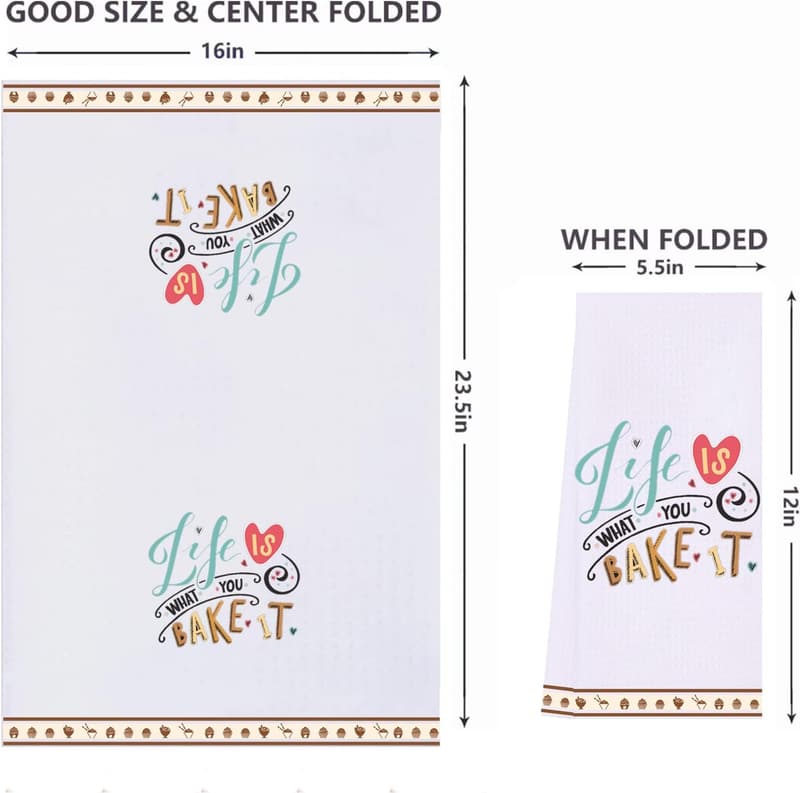 Funny Kitchen Towels for Bakers - Perfect Cooking Gifts for Women