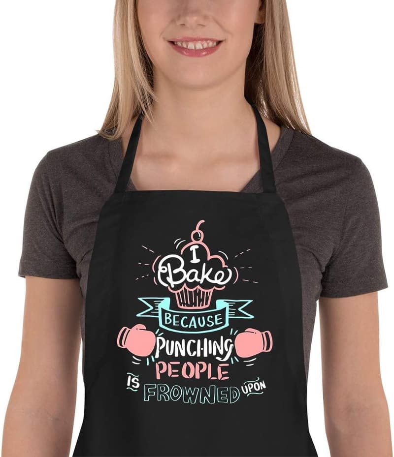 Cute Baking Apron with Pockets - Ideal Gift for Bakers