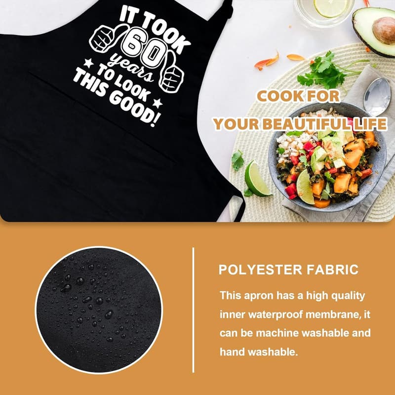 Birthday Gifts for Men - Chef Apron with 3 Pockets