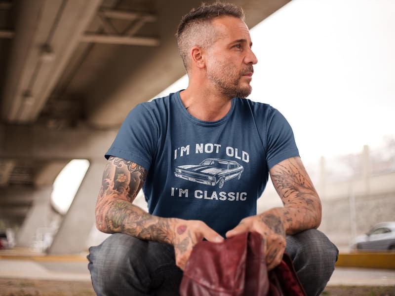 Classic Car Graphic T-Shirt for Men and Women
