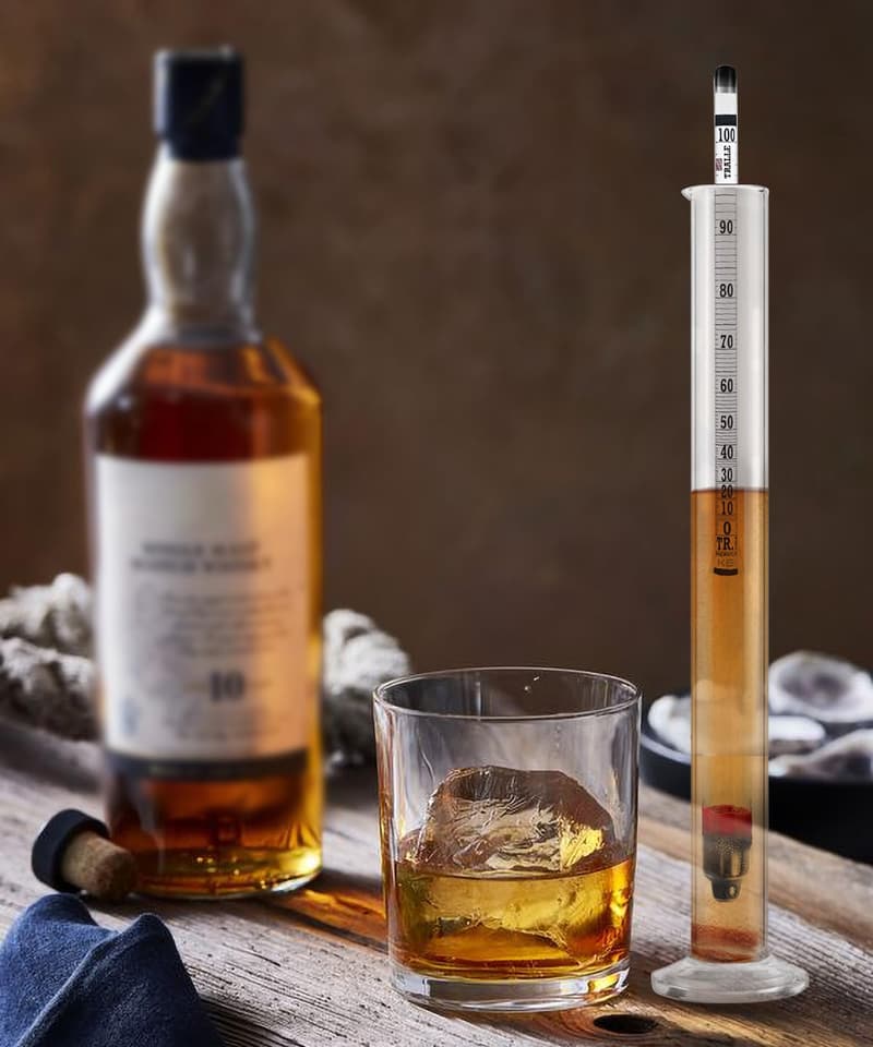 Alcohol Hydrometer Tester Kit for Distilling & Proofing