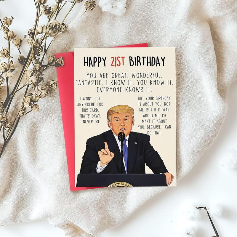 21st Birthday Humorous Card for Him or Her