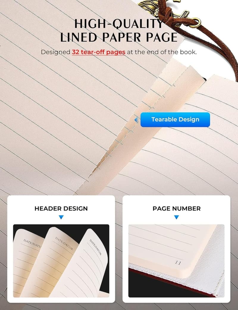 Inspirational Leather Journal for Daughter - Birthday/Graduation Gift