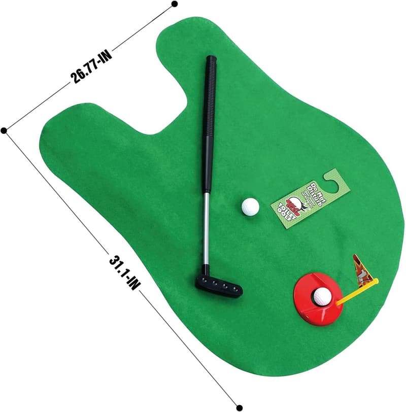 Toilet Golf Game - Fun Mini Golf for Bathroom Gag Gift
