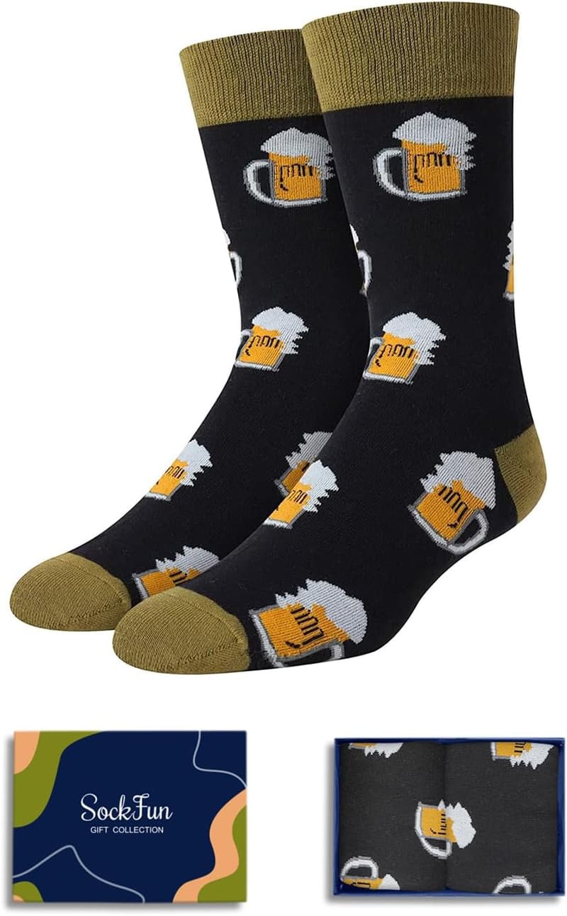 Pizza Taco Beer Socks - Fun Gift for Men and Teens