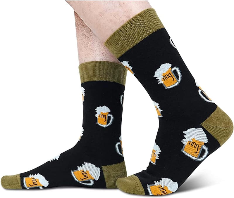 Pizza Taco Beer Socks - Fun Gift for Men and Teens