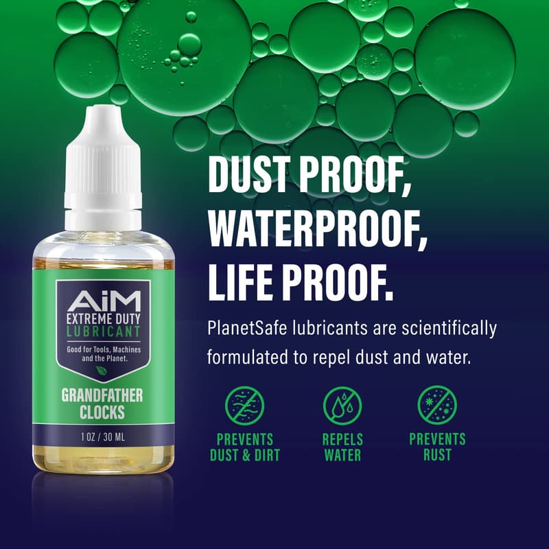 Clock Maintenance Kit for Grandfathers - Safe, Non-Toxic Cleaning & Lubrication