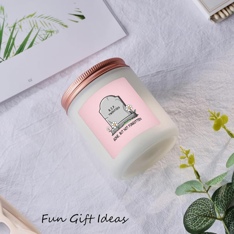 30th Birthday Lavender Scented Candles for Him & Her