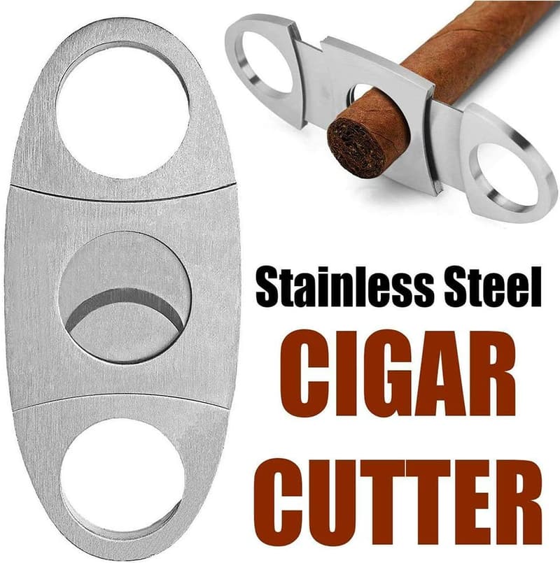 Stainless Steel Cigar Cutter Set - Double Blade, 5 Pack