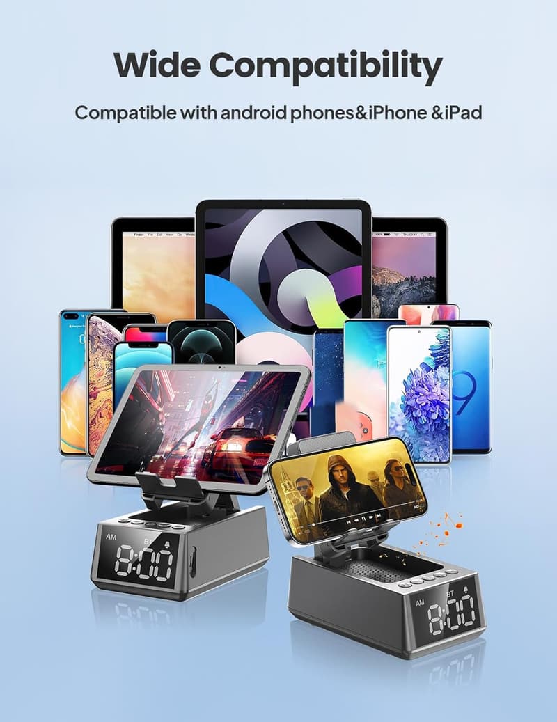 Bluetooth Speaker & Cell Phone Stand - Unique Birthday Gift