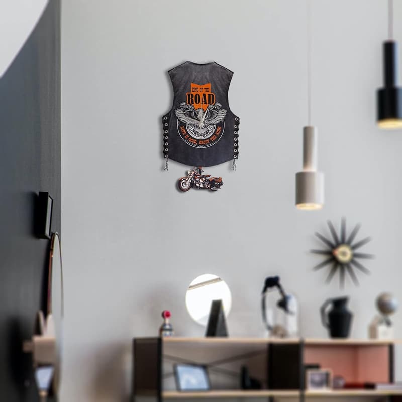 Motorcycle Pendulum Wall Clock - Unique Gift for Enthusiasts