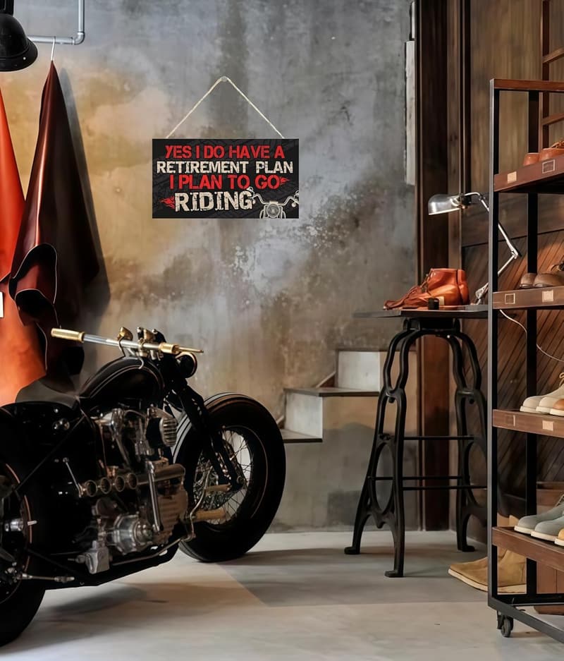 Motorcycle Sign for Dad - 10