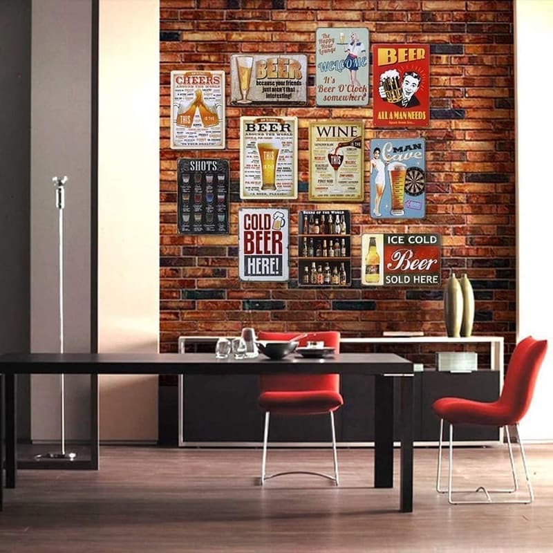 Funny Motorcycle Racing Metal Sign for Home Decor 8x12 Inch